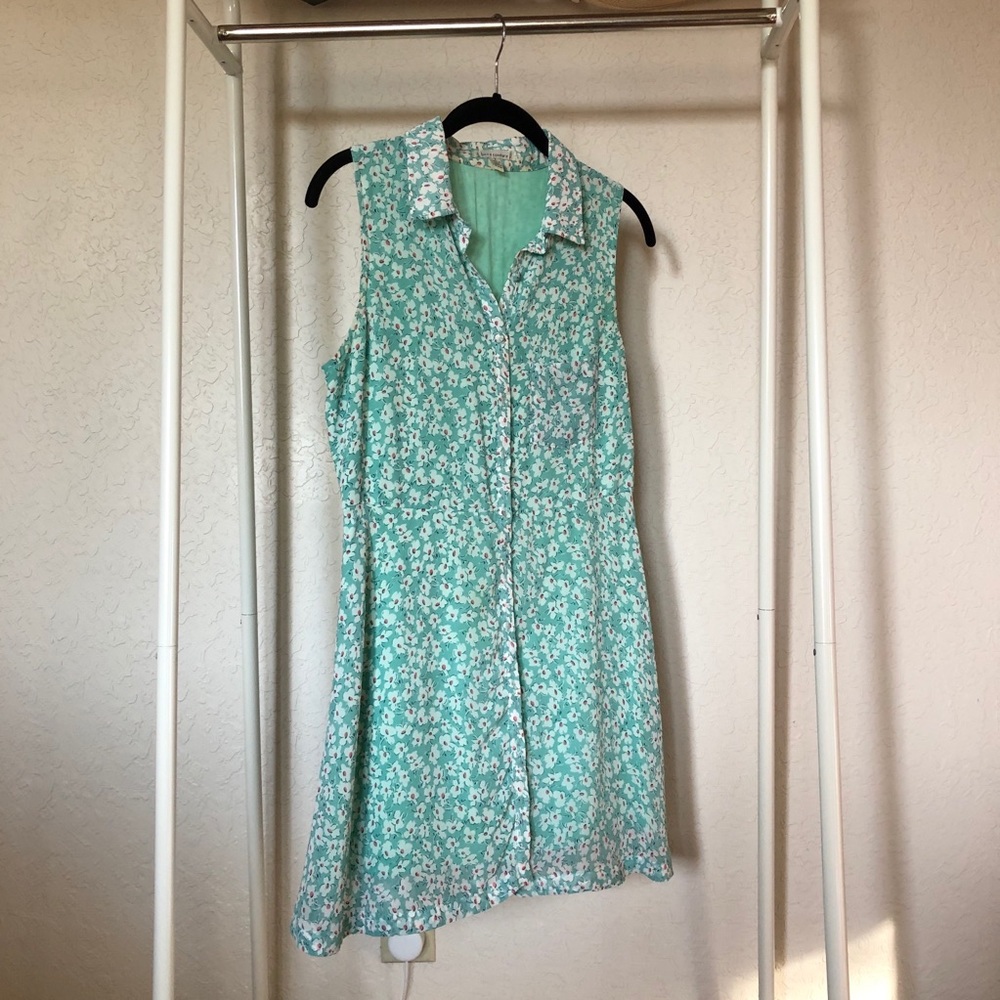 Green floral babydoll